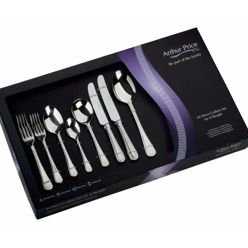 Arthur Price Classic Bead 44 Piece Cutlery
