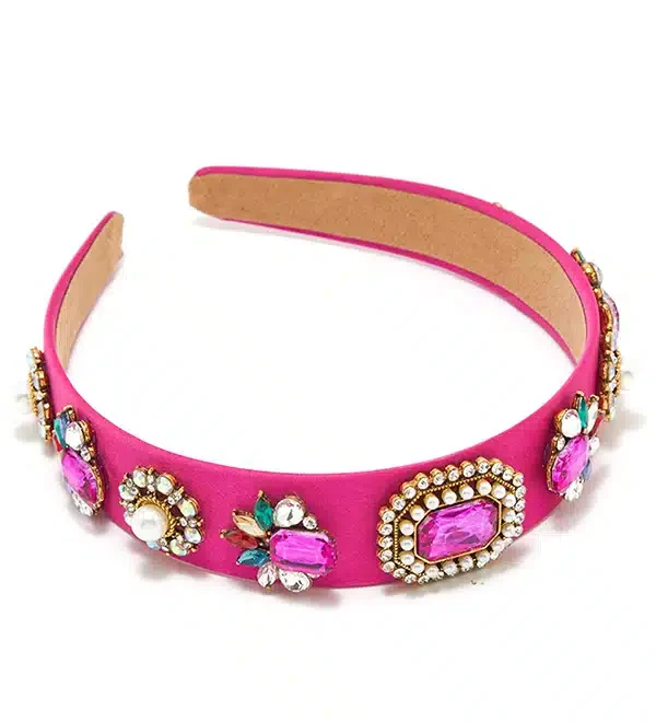 Baroque Set Colourful Crystal Hair Band