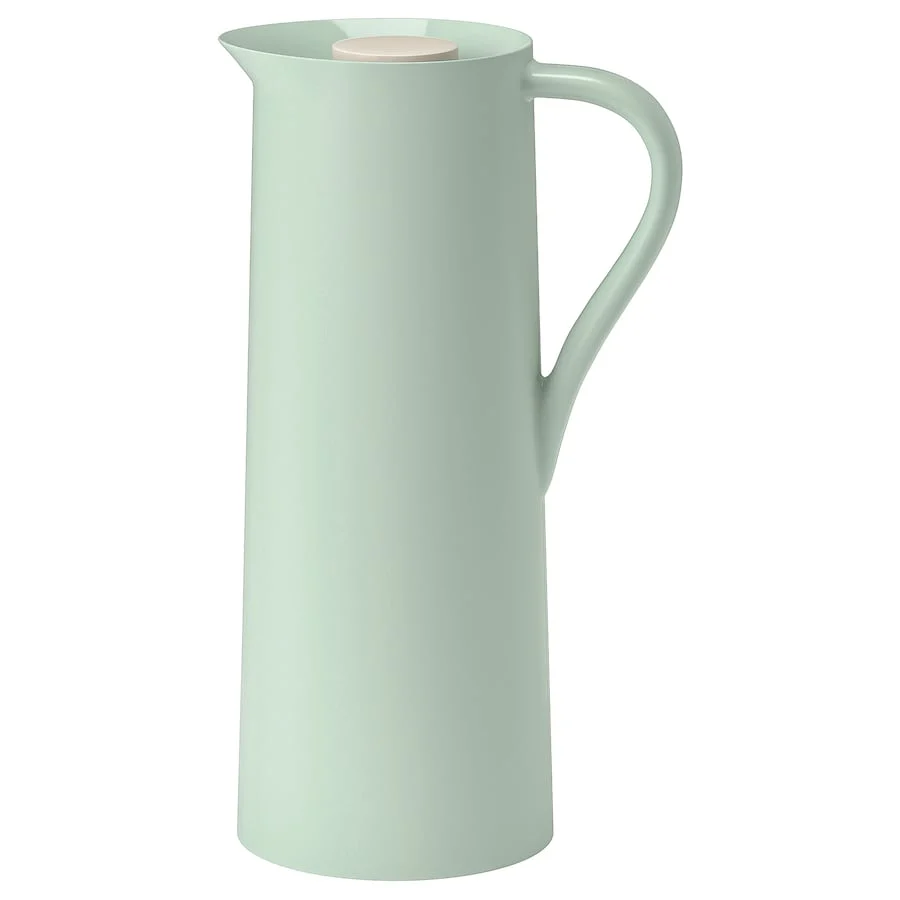 Vacuum flask, light green/beige, 1 L