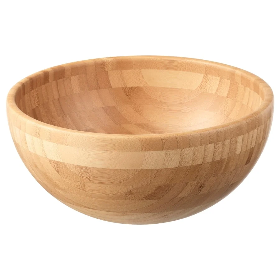 Serving bowl, bamboo, 28 cm