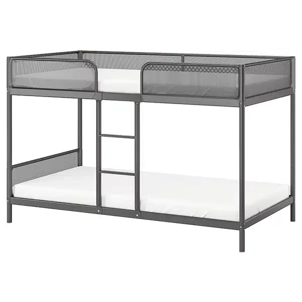 Dark Grey Bunk Bed Frame - 90 x 200cm
