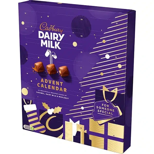 Cadbury dairy milk chocolate advent calendar 258g.webp