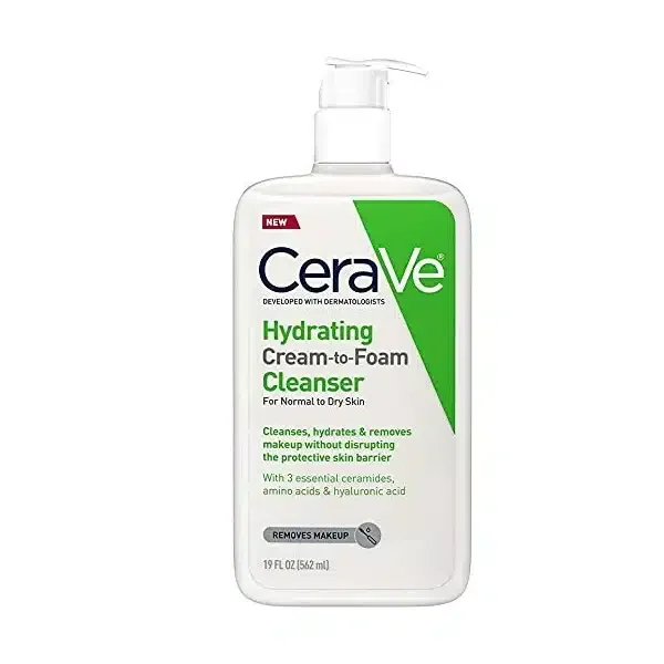 Cerave Hydrating Cleanser Cream-To-Foam 12oz Pump