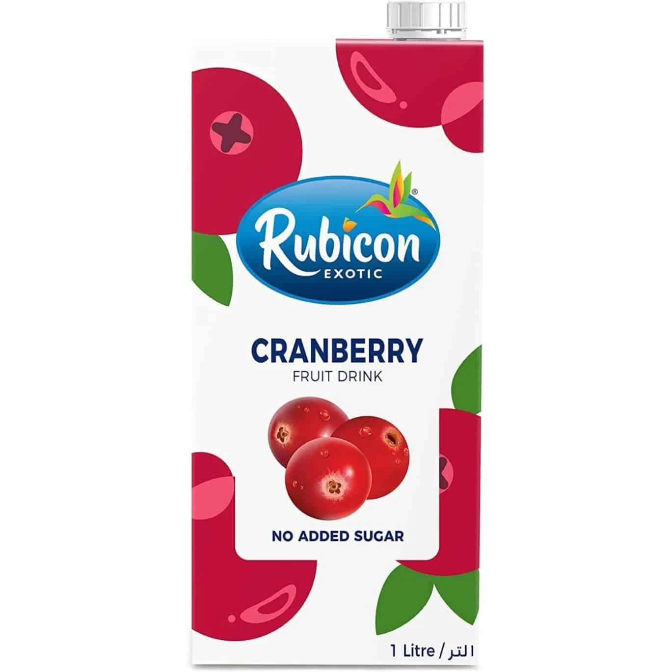 Rubicon Cranberry Fruit Drink No Added Sugar 1 litre