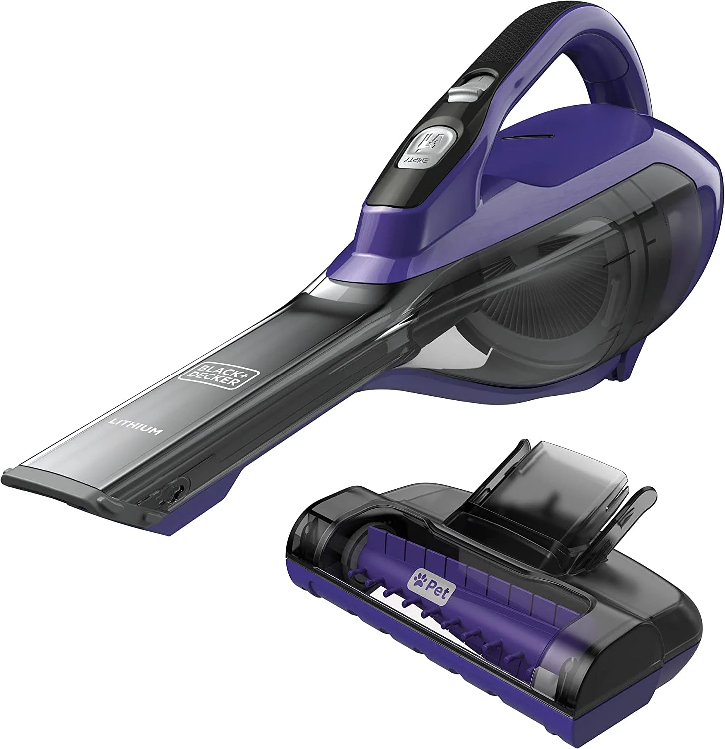 BLACK+DECKER dustbuster AdvancedClean Pet Cordless Handheld Vacuum with Motorized Head