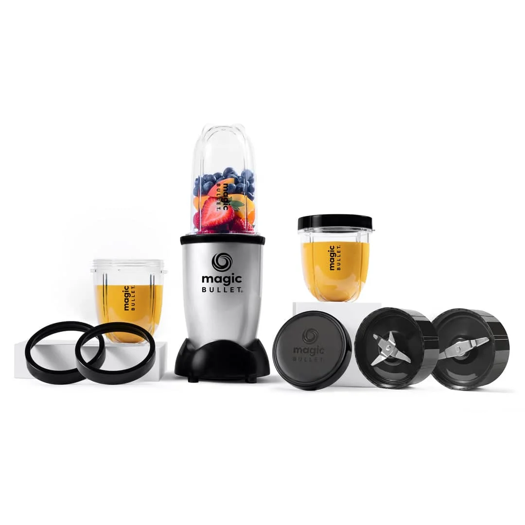 Magic Bullet Multi-Function High-Speed Blender, Mixer System with Nutrient Extractor, Smoothie Maker, Silver