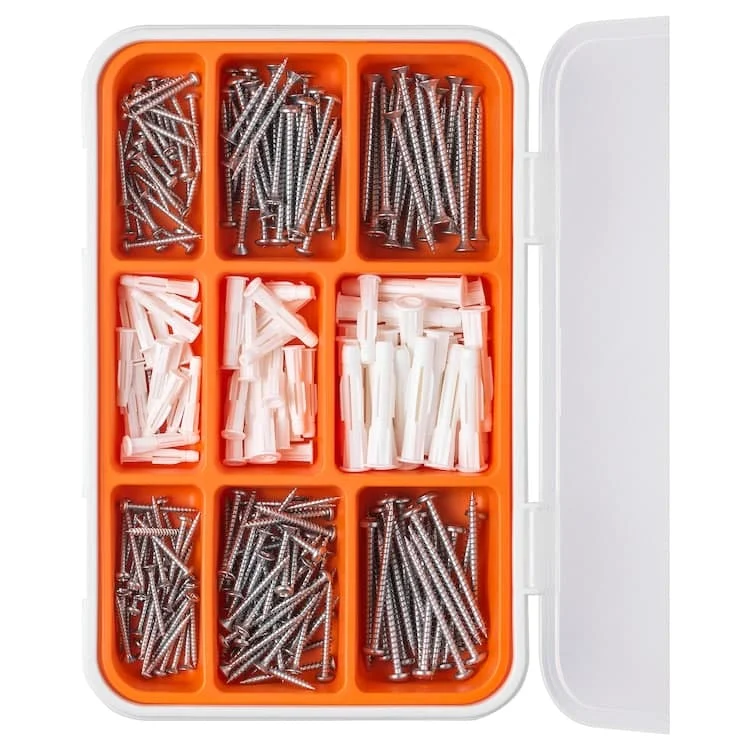 260-piece screw and plug set