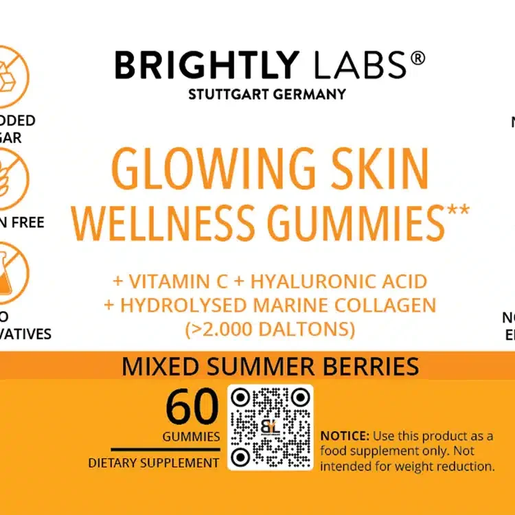 Glowing Skin Wellness Gummies, Vitamin C, Hyaluronic Acid, Hydrolysed Marine Collagen - Image 5