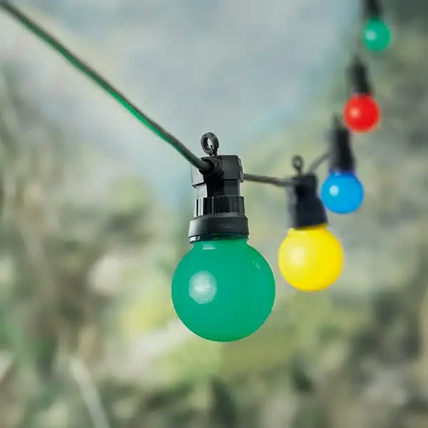 Battery Operated Multicolored 10 LED Party Lights - Image 3