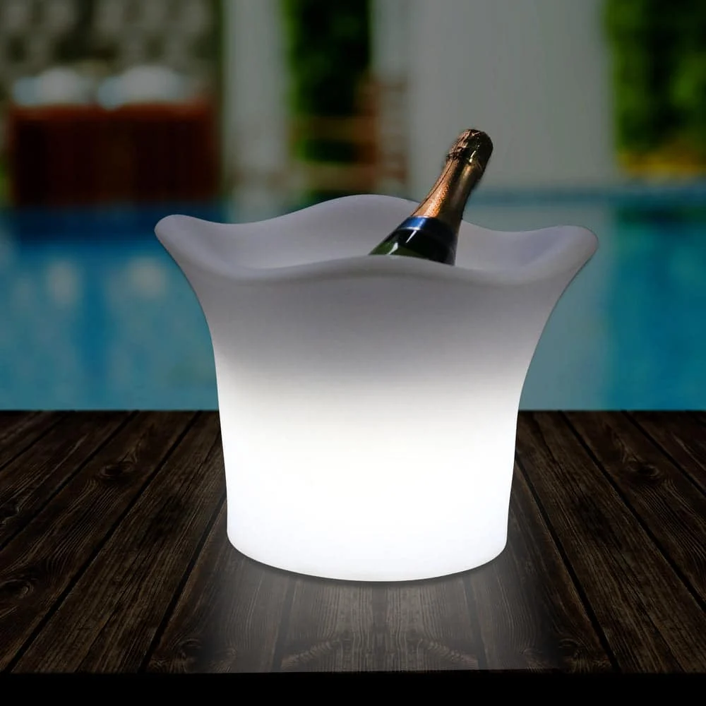 Outdoor Garden LED Ice Bucket Wine Cooler