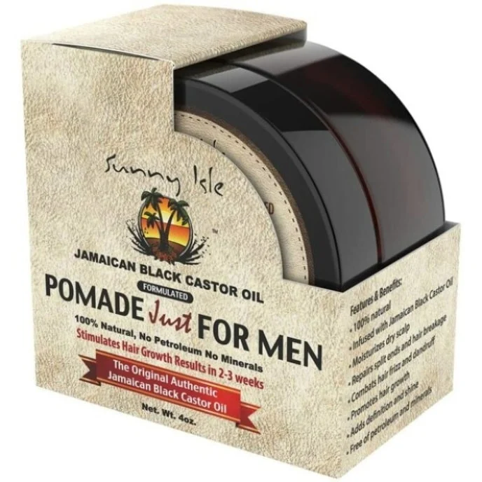 Sunny Isle Jamaican Black Castor Oil Hair Food Pomade for Men