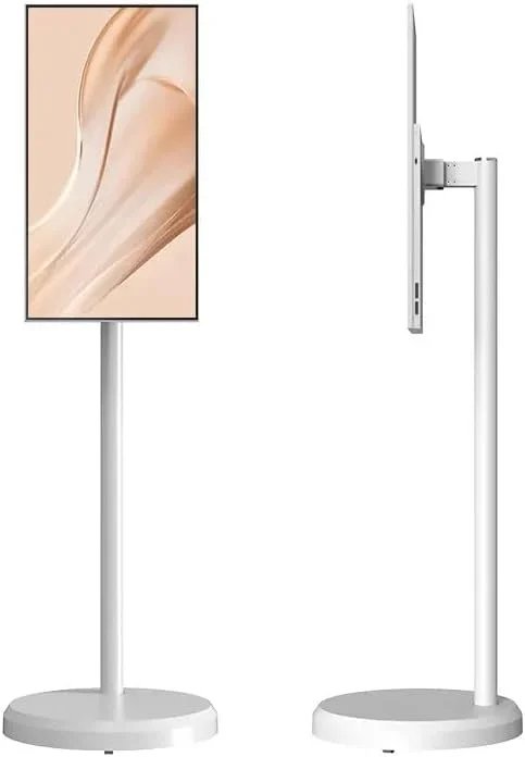 portable touch screen monitor with floor stand UHD