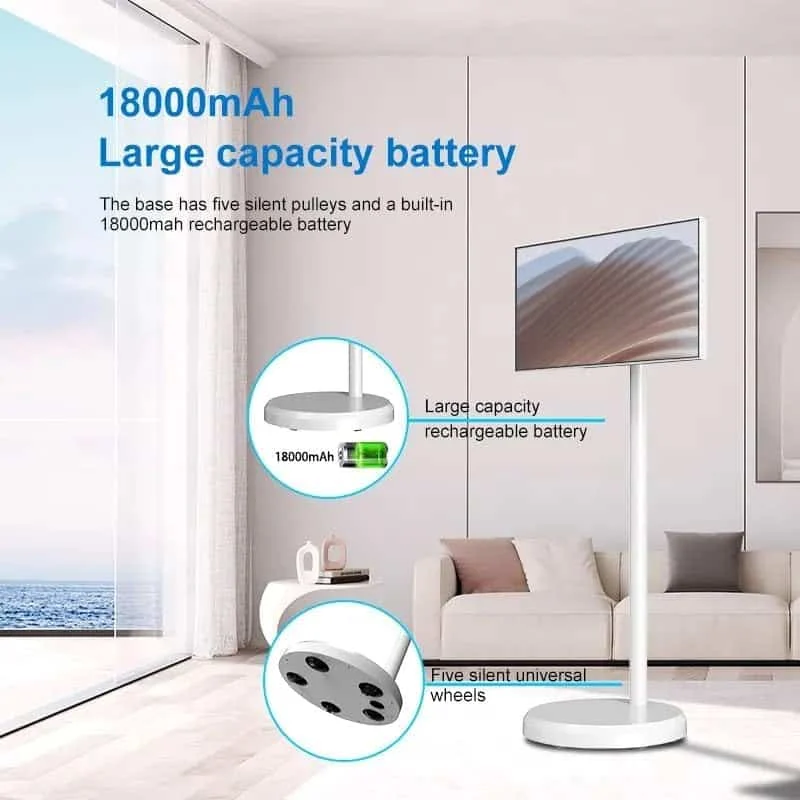portable touch screen monitor with floor stand UHD - Image 7