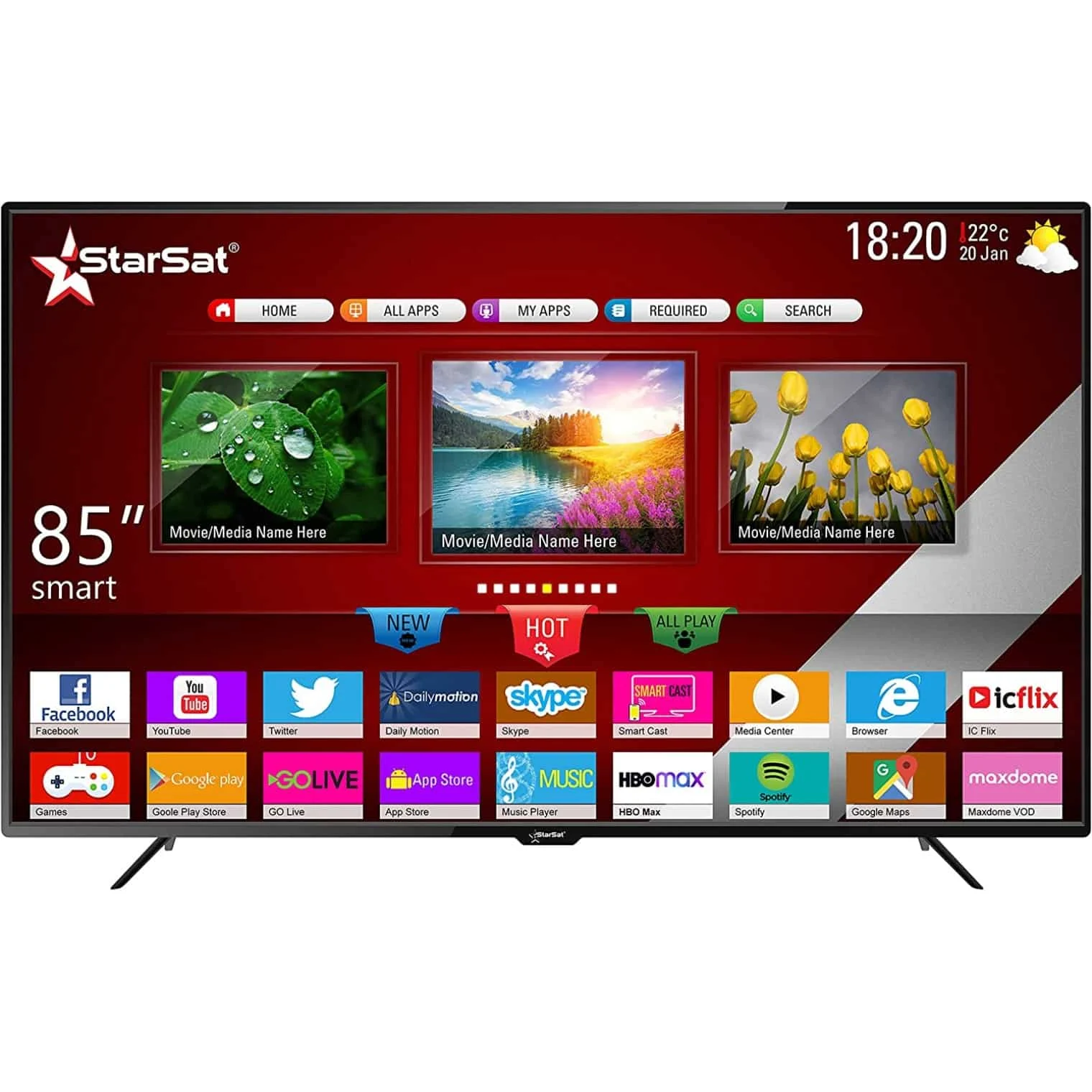 StarSat-85 Smart LED TV 85"