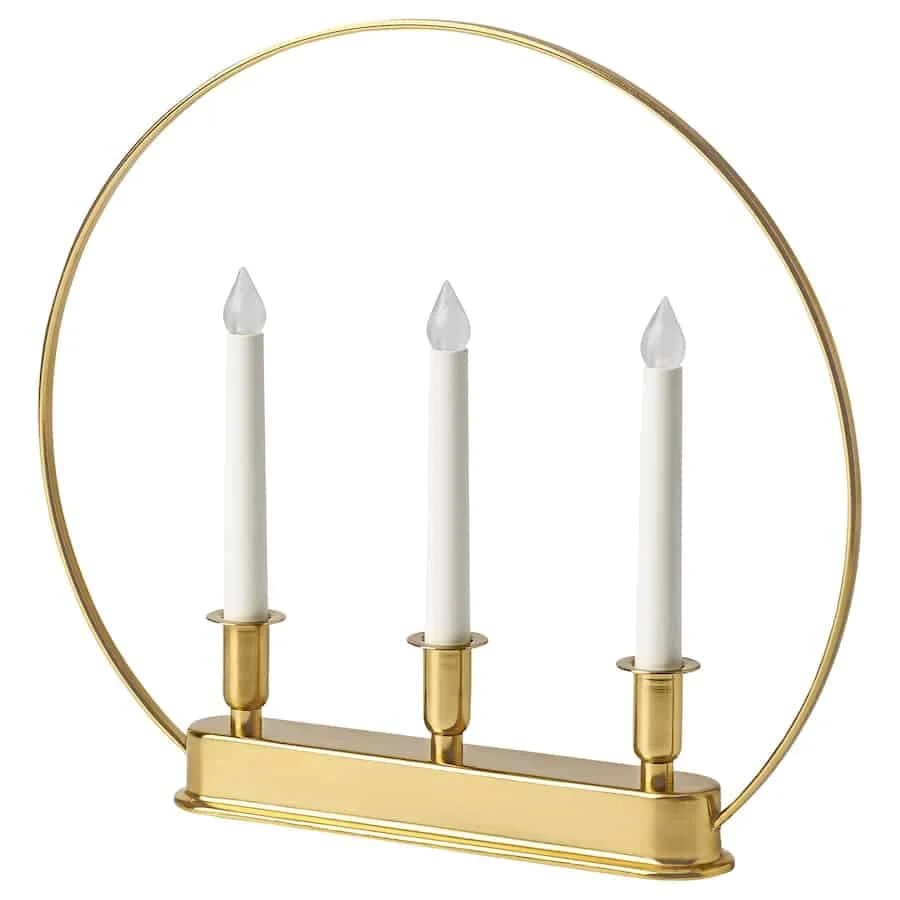 LED 3-armed candelabra