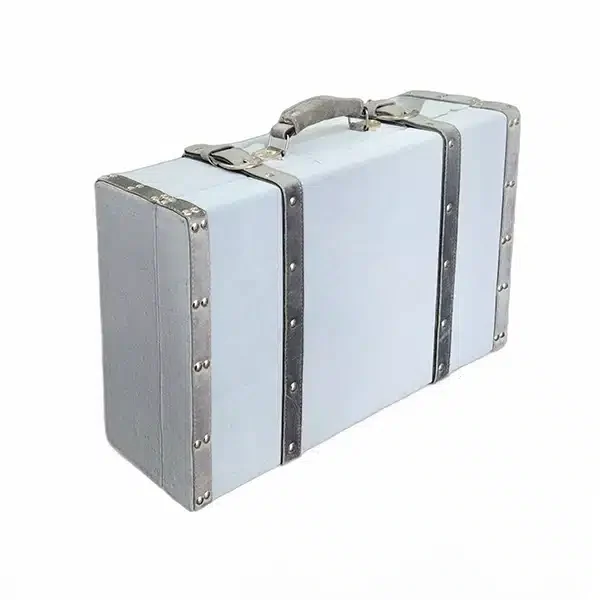 Vintage Light Blue Travel Suitcase  52x33x18cm