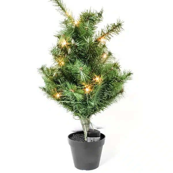 Artifical Potted Christmas Tree with Battery Operated