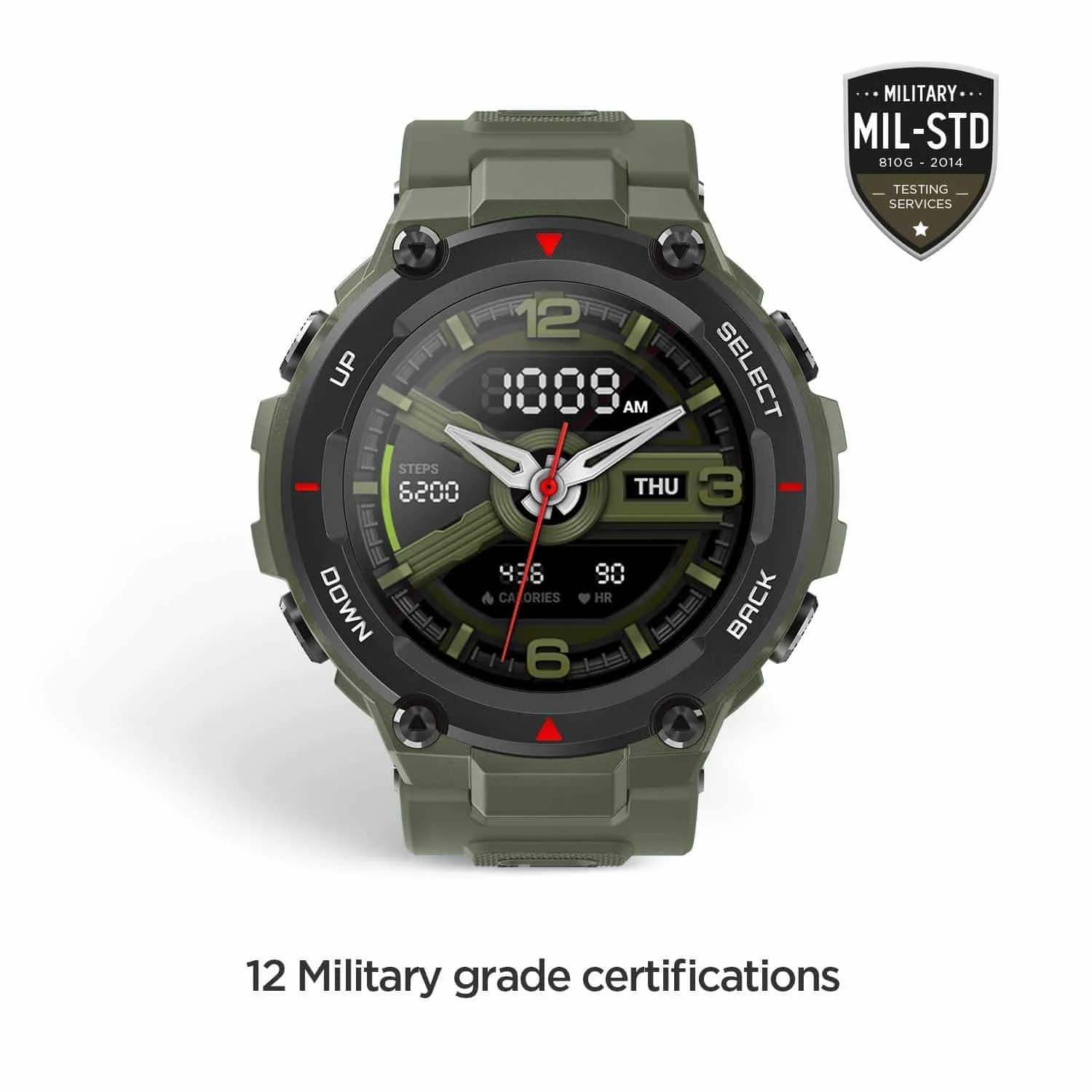 Amazfit T-Rex Smart Watch - Army Green - Image 3
