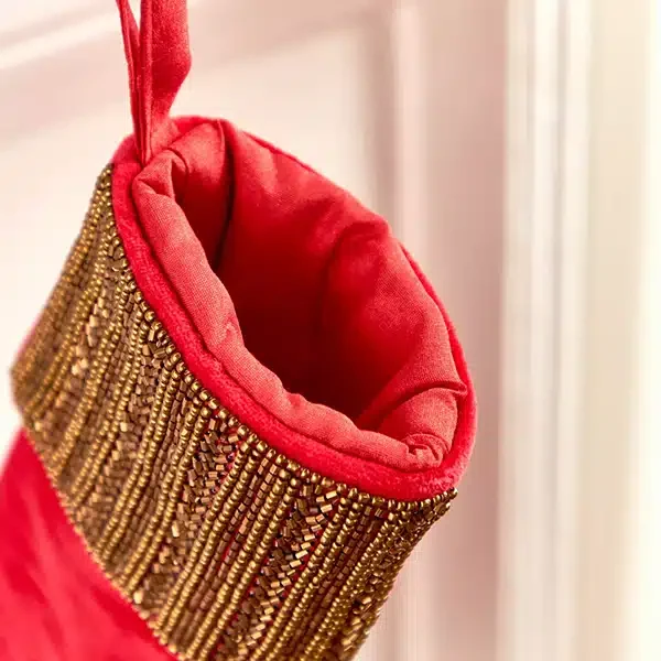 Xmas Beaded Stocking - Image 2