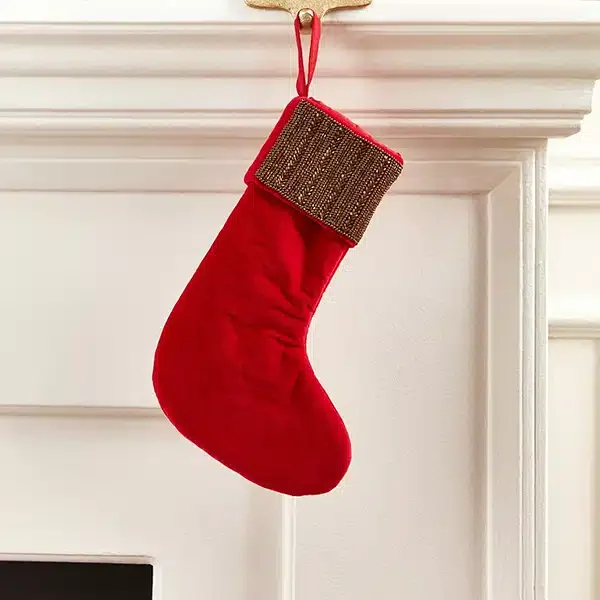 Xmas Beaded Stocking