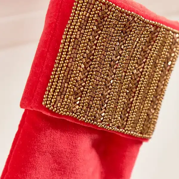 Xmas Beaded Stocking - Image 3