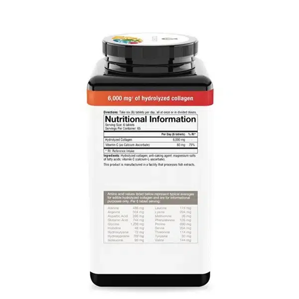 Youththeory collagen tablets nutrition facts.webp