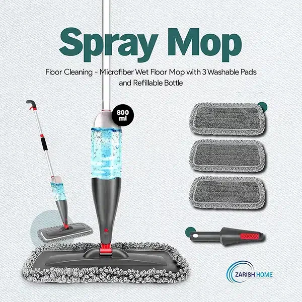Zarish Home Spray Mop with 800ml Refillable - Image 5